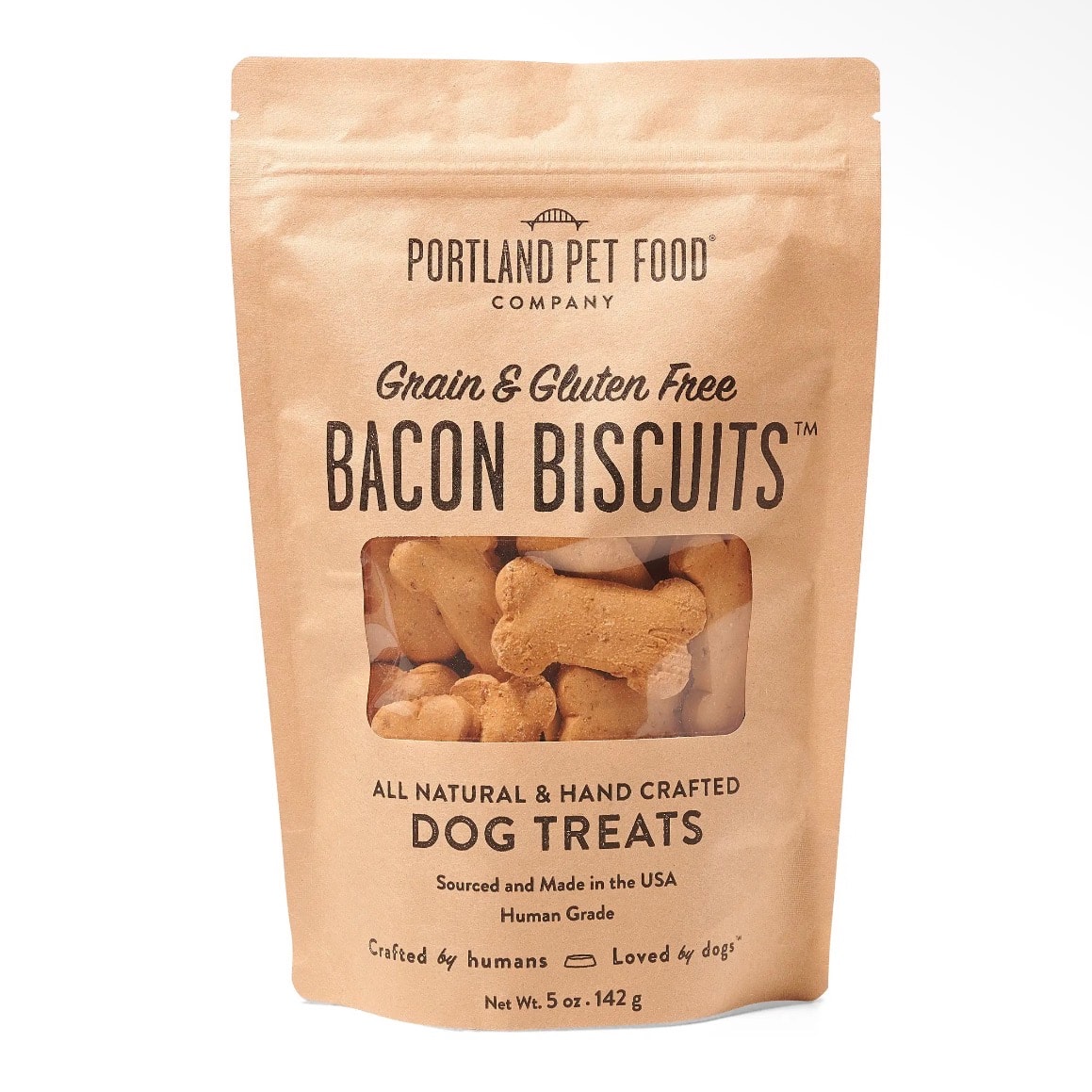 Grain & Gluten-Free Bacon Dog Biscuits